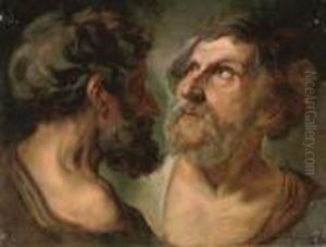Two Studies Of An Elderly Male Head