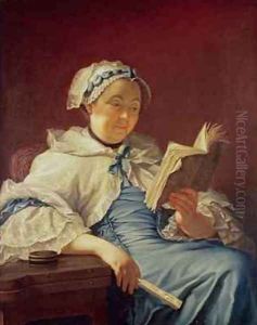 The artists wife 1758 by Donat Nonotte