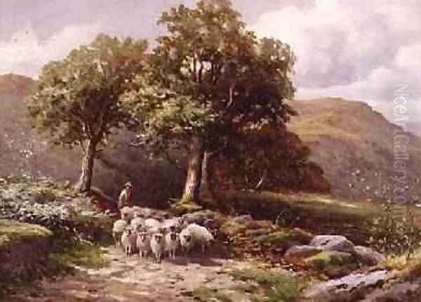 Landscape with a Flock of Sheep - view 1
