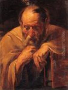 An Apostle Holding A Book by Jacob Jordaens