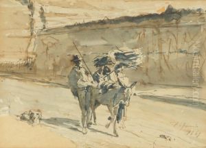Paesaggio Con Viandanti by Pio Joris