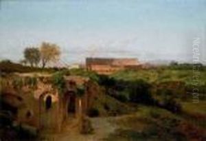 Veduta Del Colosseo E Del Palatino