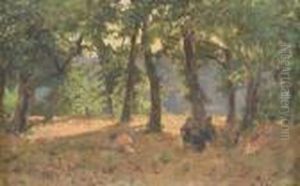 Bosco Con Figure by Pio Joris