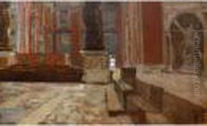 Interno Della Basilica Di San Pietro A Roma by Pio Joris