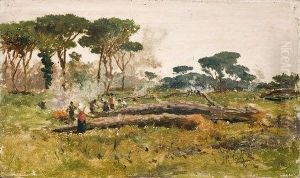 Contadine Al Lavoro Nella Campagna Romana