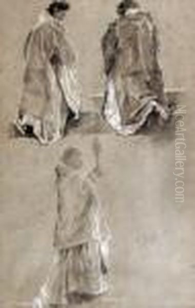 Pio Joris Studio Di Figure Sacerdotali - view 1