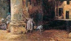 Scena Di Cortile by Pio Joris