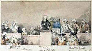 The Trial of Warren Hastings 1732-1818 Westminster Hall 1788 by James Nixon