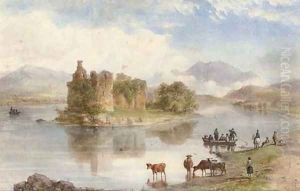 Cattle watering on Loch Katrine
