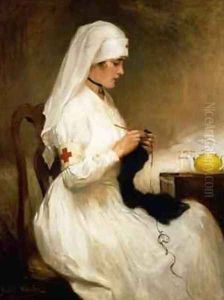 Portrait of a Nurse from the Red Cross by Gabriel Emile Niscolet