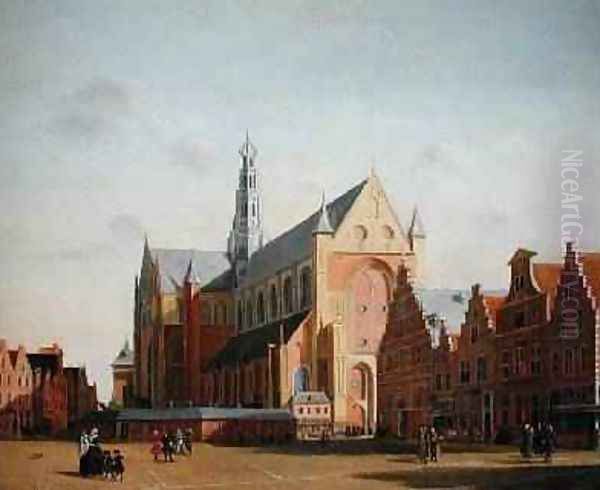 St Bavos Church and the Groote Market - view 1