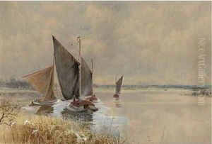 Wherries on the Broads by George Parsons Norman