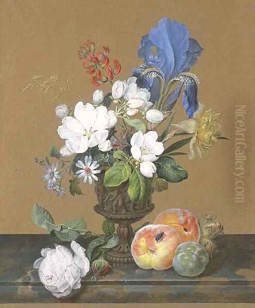 A vase of roses - view 1