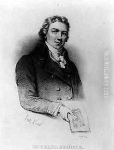 Portrait of Edward Jenner 1749-1823lithography by de Frey by Alphonse Leon Noel