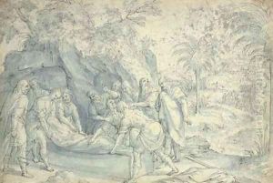 The Burial of an early Christian by Lambert van Noort
