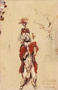 Dog / Sketch For "ett Resande Teatersallskap"