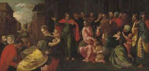 'Christ suffering the Children to come unto Him' by Adam van Noort