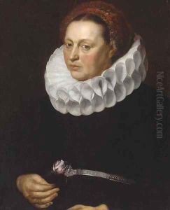 Portrait of a lady by Adam van Noort