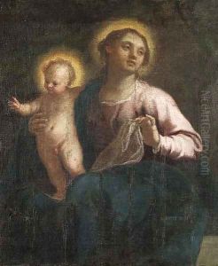 The Madonna and Child 2 by Palma Vecchio (Jacopo Negretti)