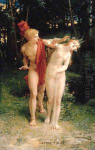 Apollo and Daphne by Jean-Baptiste Augustin Nemoz