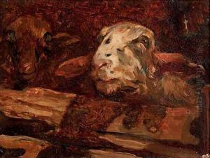 In the sheep pen by Willem Van Der Nat