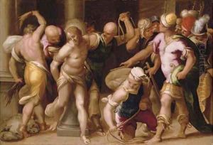 The Flagellation by Acopo D'Antonio Negretti (see Palma Giovane)