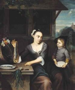 A herring seller by Matthijs Naiveu