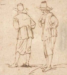 Two standing figures by Filippo Napoletano