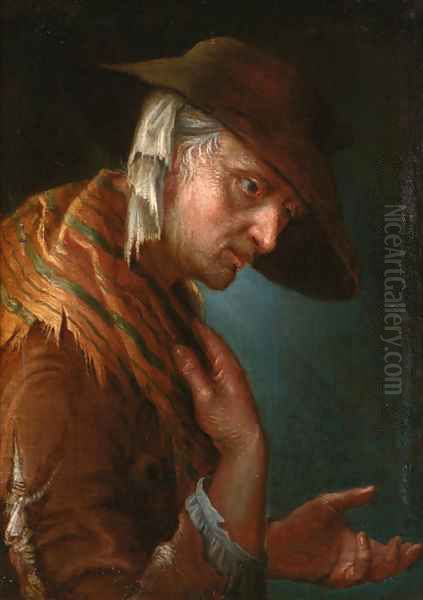 A beggarwoman - view 1
