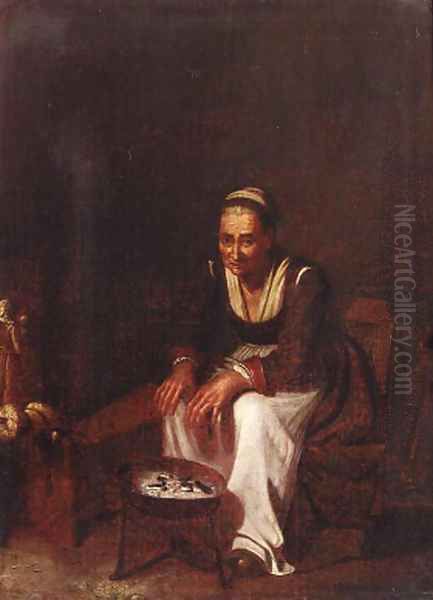 An old peasant woman - view 1