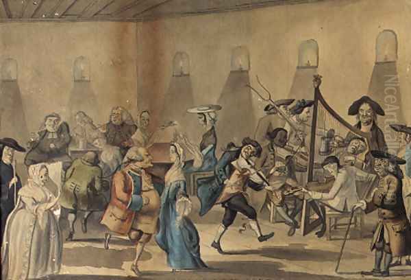 A bawdy tavern scene, probably Dublin - view 1