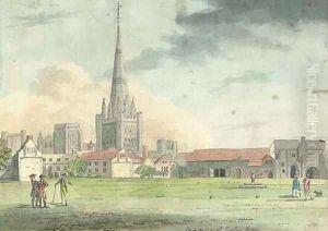 Chichester from the Bishop's Garden by John Nixon