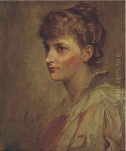 Portrait of Miss Hunter by John Sargeant Noble, R.B.A.