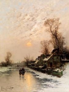 Winterabend Am Niederrhein