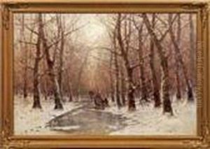 Grosewinterlandschaft Mit Reisigsammlern Grosewinterlandschaft Mit Reisigsammlern