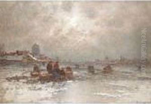 Ice Fishing by Johann Jungblutt