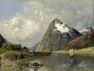 Fjordlandschaft by Johann Jungblutt