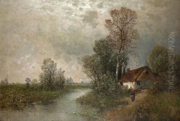 Wasserlandschaft Mit Gehoft - view 1
