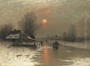 Hollandische Landschaft by Johann Jungblutt