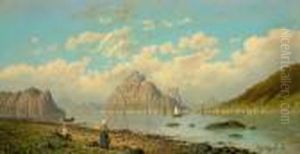 Eine Fjordlandschaft by Johann Jungblutt