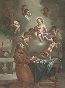 The vision of Saint Antony of Padua