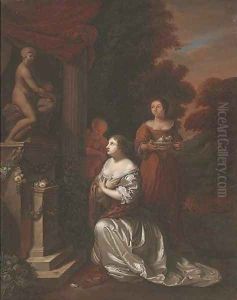 The Offering to Venus by Caspar Netscher