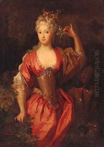 Portrait of a lady 2 by Caspar Netscher