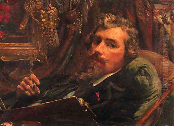 Portrait of the Belgian painter Edward van Ryswyck - view 1