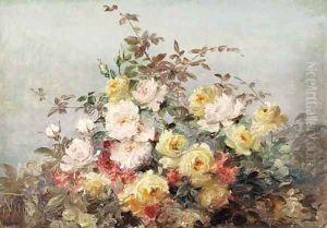 Bouquet of roses by Thorvald Simeon Niss