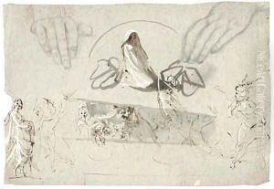 Studies of fairies by William Lock Of Norbury