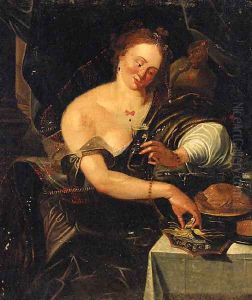 An allegory of the sense of taste by Abraham Janssens