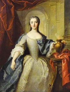 Portrait of a lady, said to be Princess Charlotte-Louise de Rohan-Guemenee (born 1722), as a Vestal Virgin