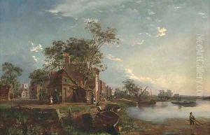 Along the shore, Wandsworth by Edmund John Niemann
