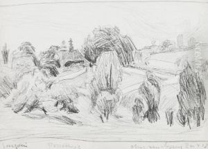 Widok Na Wies Paczoltowice by Stanislaw Kamocki